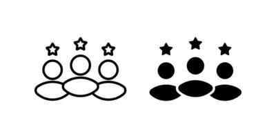 Customer icon set. business client Symbol. people group sign. for mobile concept and web design. illustration on white background vector