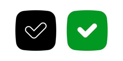 Check mark icons set. Checkmark sign. for mobile concept and web design. illustration on white background vector