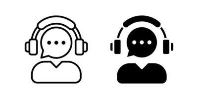 Customer service icon set. support sign. for mobile concept and web design. illustration on white background vector