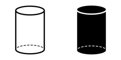 Cylinder icon. for mobile concept and web design. illustration vector
