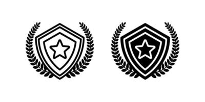 Shield icons set. Protect sign. for mobile concept and web design. illustration on white background vector