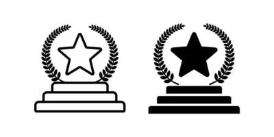 Award icons set. Trophy sign. for mobile concept and web design. illustration on white background vector