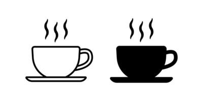 Coffee icon set. for mobile concept and web design. illustration vector