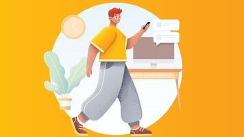 Development and design talent in workplace vector