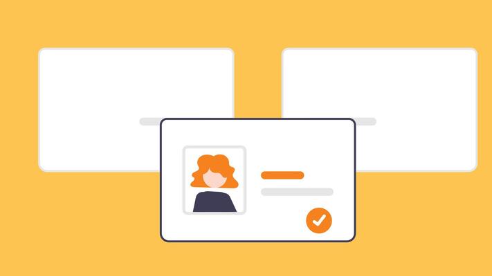 website portfolio page flat illustration