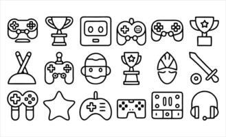 Strategy and Puzzle Game Icons vector
