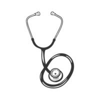 Stethoscope illustration design isolated on white background. vector
