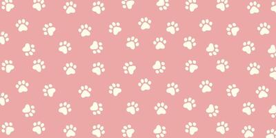 Pet paw seamless pattern for backgrounds, presentations, wrapping papers, prints, artworks. vector