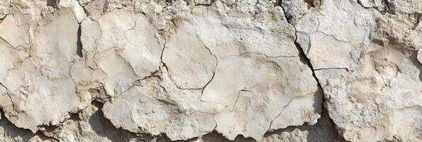Cracked and weathered textured wall with natural stone surface pattern photo