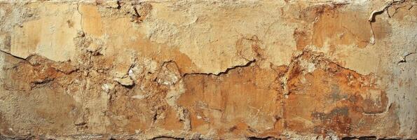 Envejecido textura de rústico marrón agrietado pared superficie como antecedentes diseño elemento foto