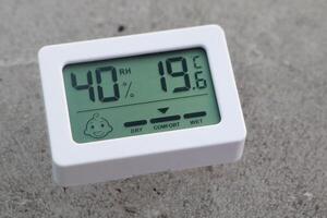 Innovative Digital Humidity and Temperature Monitor Display for Home and Indoor Environments photo