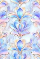 Abstract composition featuring golden neo-classical motifs and holographic digital patterns on a marble backdrop for artistic expression photo