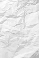 White clean crumpled paper background. Vertical crumpled empty paper template for posters and banners. illustration vector
