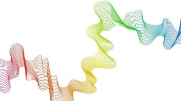 Abstract backdrop with colorful wave gradient lines on white background. Modern technology background, wave design. illustration vector