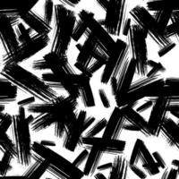 Seamless pattern with dark hand drawn scribble smear on white background. Abstract grunge texture. illustration vector