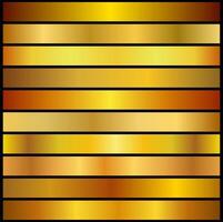 Gold gradient texture background collection vector