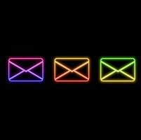 Virtual Data Composite Image Illustration and Futuristic Digital Technology Email Message Concept vector