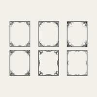 set of a4 size frames vector