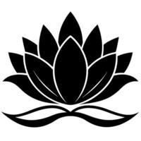 Floral Silhouette Design with Corner Ornaments for Creative Projects Digital Graphics vector