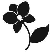 Floral Silhouette Design with Corner Ornament Creative Project and Digital Graphics vector