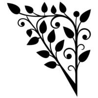 Silhouette Ornaments for Design Projects vector