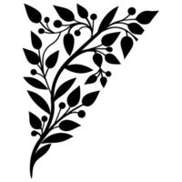 Beautiful Floral Corner Elements for Modern and Classic Designs vector