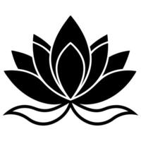 Floral Silhouette Design with Corner Ornaments for Projects and Digital Graphics vector