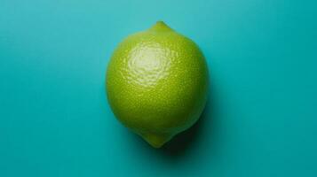 Bright Fresh Green Lime with Smooth Skin photo