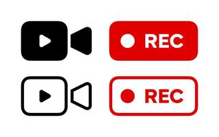 Camera icons set. Camera symbol vector