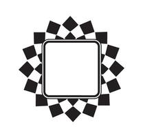 Square and Diamond Pattern Design vector