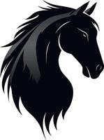 Elegant Rearing Horse in Motion with Flowing Mane and Bold Design vector