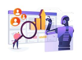 AI-Enhanced Competitive Analysis abstract concept illustration. vector