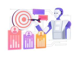 AI-Driven Sentiment Analysis for Campaigns abstract concept illustration. vector