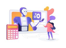 AI-Optimized Quote and Proposal Management abstract concept illustration. vector
