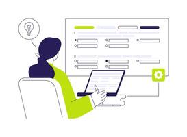 Create test abstract concept illustration. vector