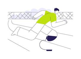 Artificial limbs abstract concept illustration. vector