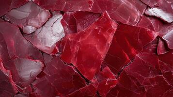 Red glass shards background texture photo