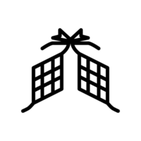 Projeto ilustração gráfico do arroz bolo ícone com linha estilo. adequado para interface do usuário, Móvel projeto, rede projeto, etc. transparente fundo png