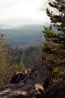 A view of the mountains photo