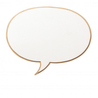 An empty speech bubble for adding text in creative design projects. png