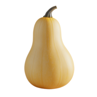 A ripe butternut squash, showcasing its smooth texture and vibrant yellow color, perfect for autumn-themed designs. png
