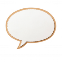 Blank speech bubble template for adding your text and enhancing visuals creatively. png