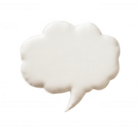 A blank speech bubble template for adding text, perfect for creative projects. png
