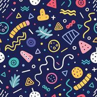 seamless pattern with shapes background vector