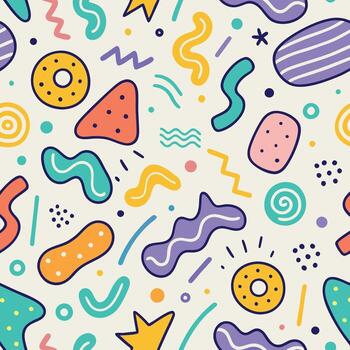 sin costura modelo con vistoso blanco antecedentes retro retro vector