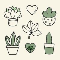 Charming Succulent Collection in Decorative Pots Bringing Nature Indoors with Their Fresh Appearance Perfect for Houseplants Lovers and Greenery Enthusiasts Everywhere vector