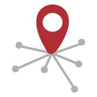 Location, map, pin, mark, navigation Icon design vector