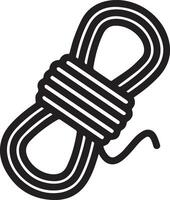 A rope with a knot on it vector