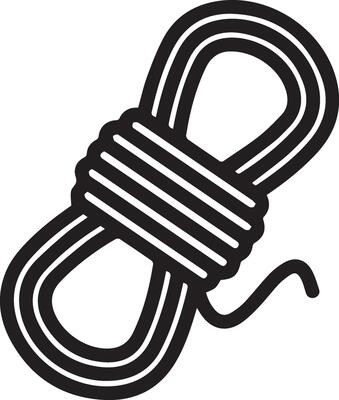 A rope with a knot on it