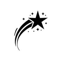 A black and white star with a white background vector